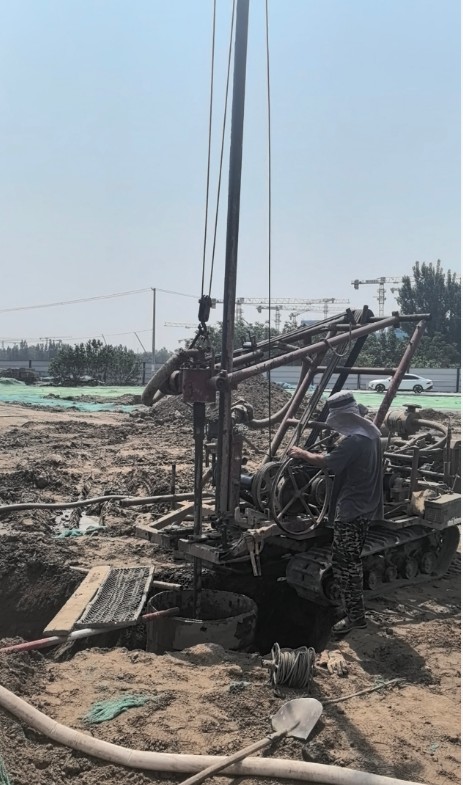 洛阳吉利区工地打井